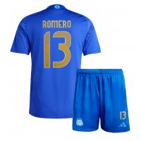 Argentina Cristian Romero #13 Bortedraktsett Barn Copa America 2024 Kortermet (+ Korte bukser)